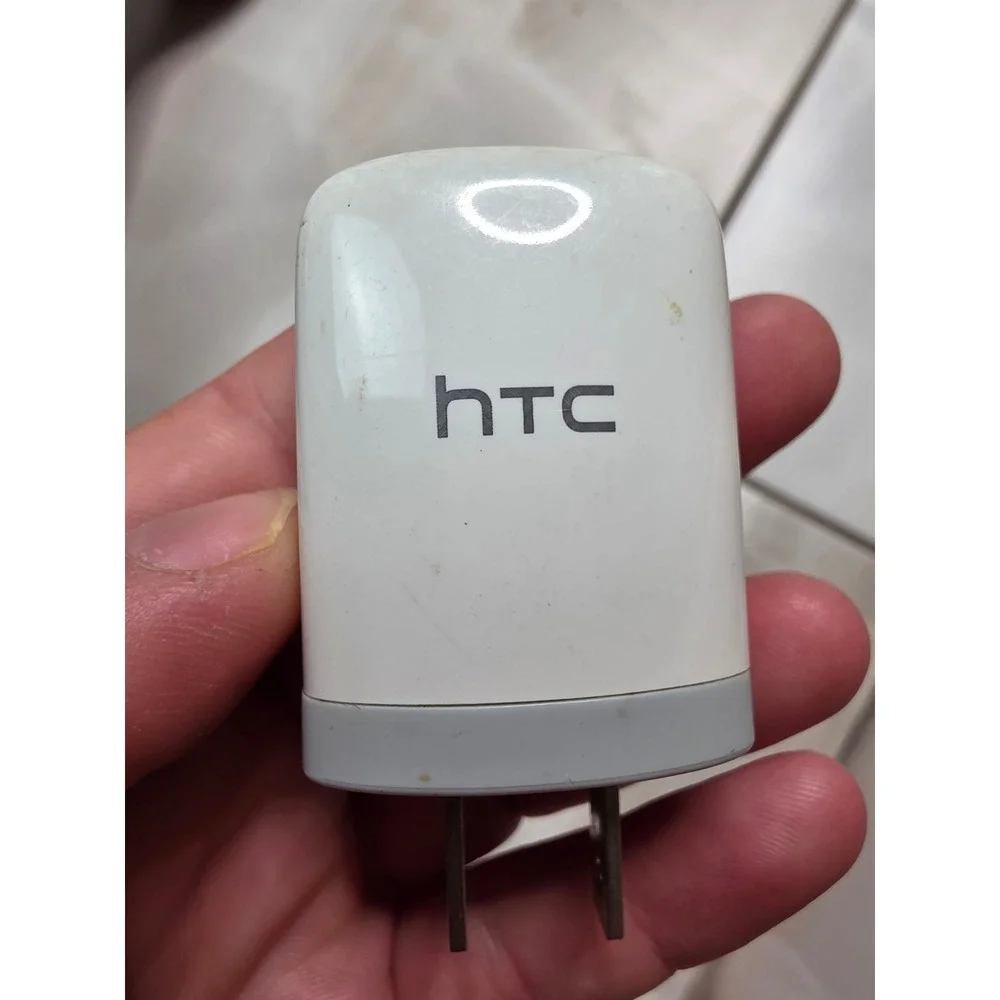 HTC TC U250 AC Adapter 5V 1A Wall Charger Micro-USB and Braided USB-C Cables W4